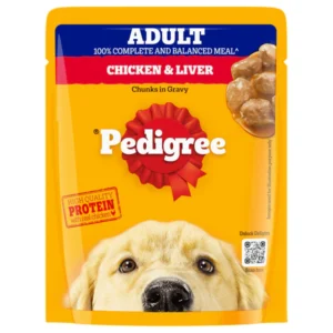 Pedigree Adult Wet Dog Food | Chicken & Liver Chunks in Gravy